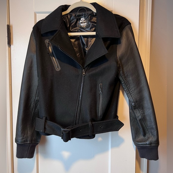 Nike Jackets & Blazers - NIKE SPORTSWEAR-NSW Destroyer Moto Jacket Wool Leather